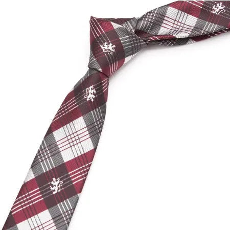 Skinny Stripe Checkered Tie for Men - Elegant and Stylish Accessory