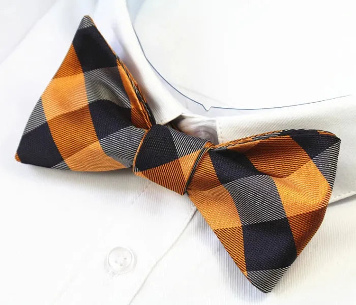 Traditional Silk Self-Tie Bow Tie for Men - Classy Formal Accessory