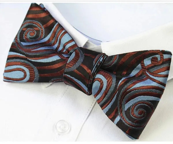 Black Silk Self-Tie Bow Tie for Men - Elegant Classy Accessory