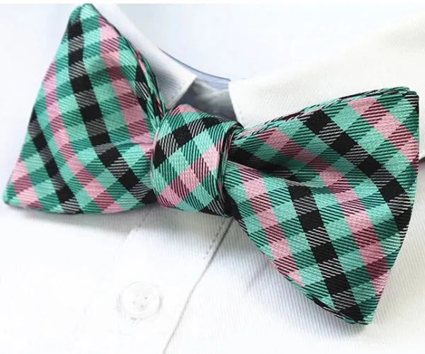 Mint Green Silk Self-Tie Bow Tie for Classy Men