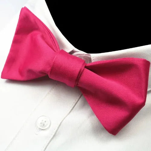 Pink Silk Self-Tie Bow Tie for Classy Men