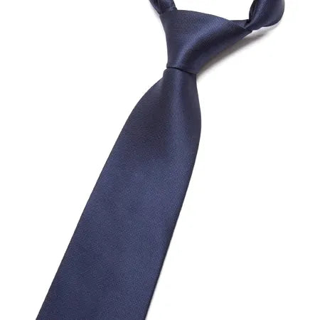 Classic Navy Blue Necktie for Men - Elegant Accessory for Formal and Business Attire