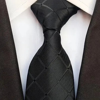 Elegant Black Silk Tie for Classy Men