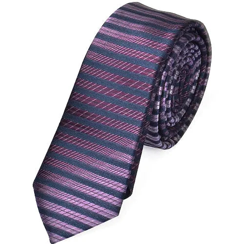 Modern Purple Skinny Tie for Classy Men