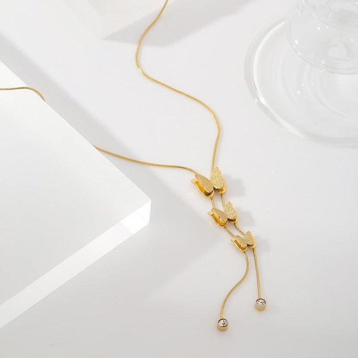 Elegant Butterfly Design Chic Necklace