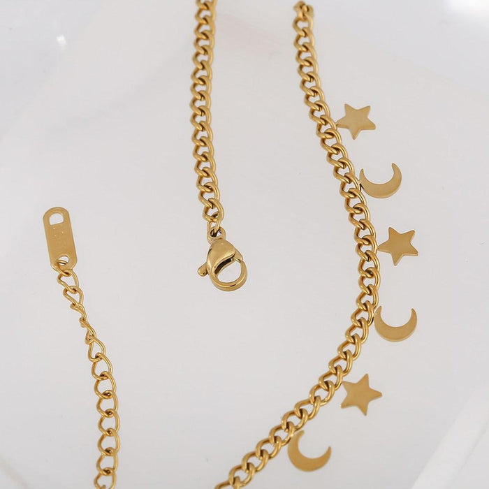 Stars and Moon Design Necklace