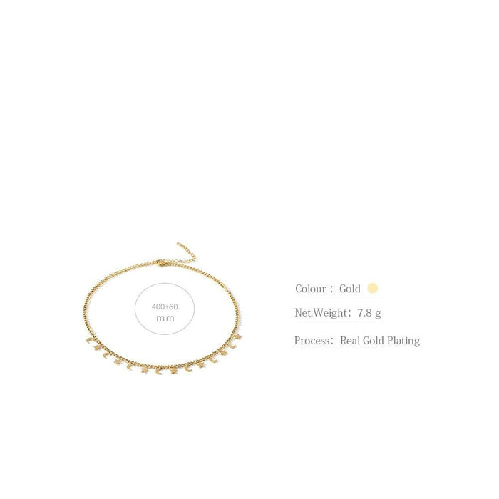 Stars and Moon Design Necklace