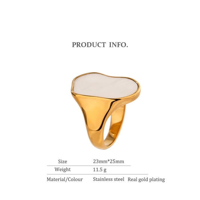 Unique Modern Design Golden Ring for Lady