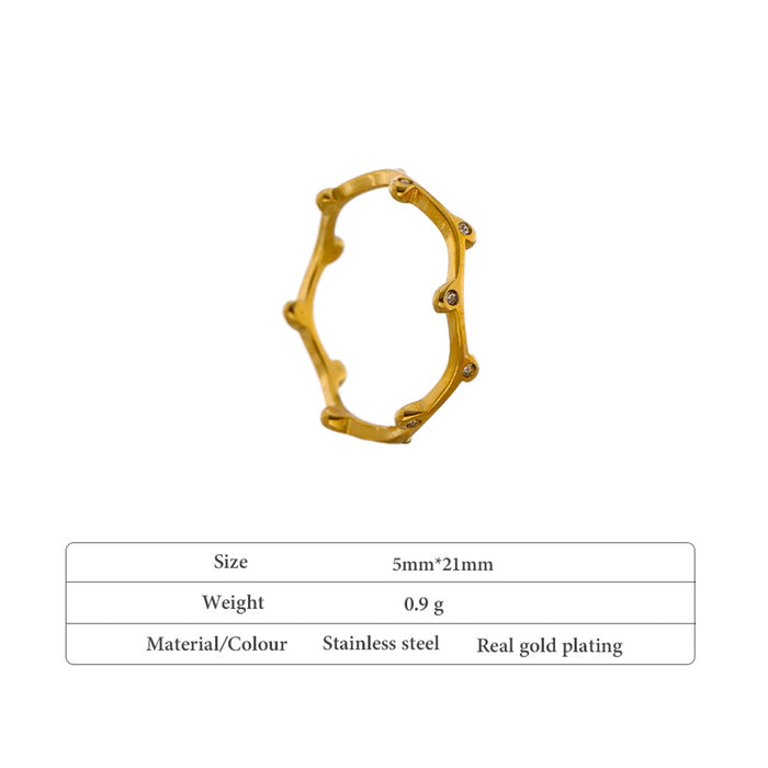 Minimalistic Stylish Golden Ring Exclusive Jewelry