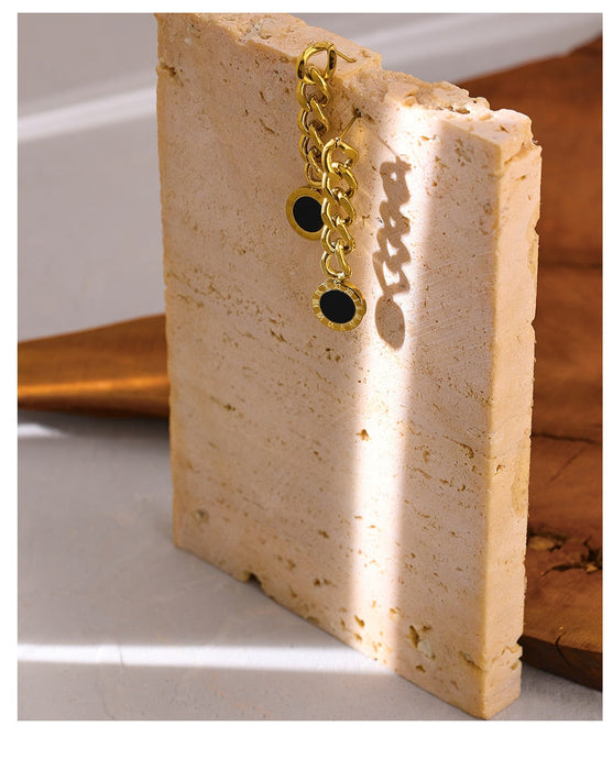 Gold Plating Chain Design Earrings