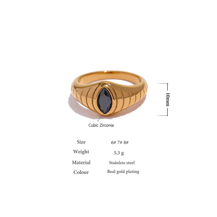 Unique Modern Design Golden Ring