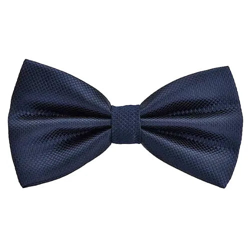 Navy Blue Deluxe Pre-Tied Bow Tie for Classy Men