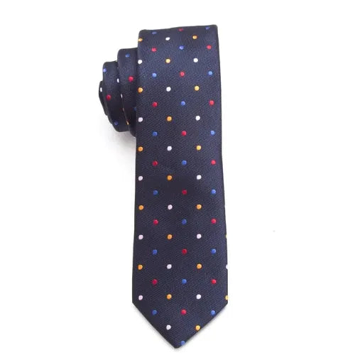 Colorful Dotted Skinny Tie for Classy Men Stylish Accessory for Any Occasion