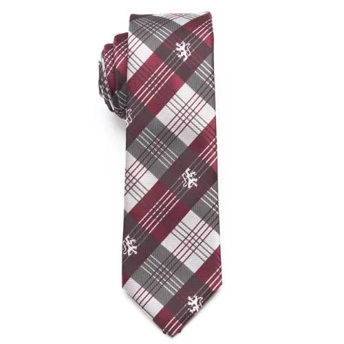 Skinny Stripe Checkered Tie for Men - Elegant and Stylish Accessory