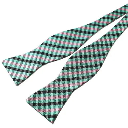 Mint Green Silk Self-Tie Bow Tie for Classy Men