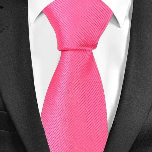 Mens Classic Plain Tie in 20 Elegant Colors