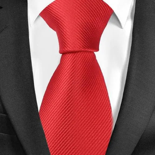 Mens Classic Plain Tie in 20 Elegant Colors