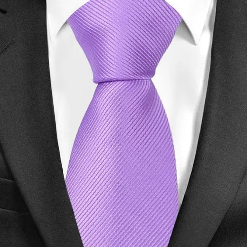 Mens Classic Plain Tie in 20 Elegant Colors