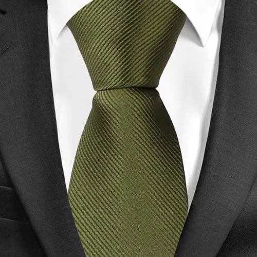 Mens Classic Plain Tie in 20 Elegant Colors