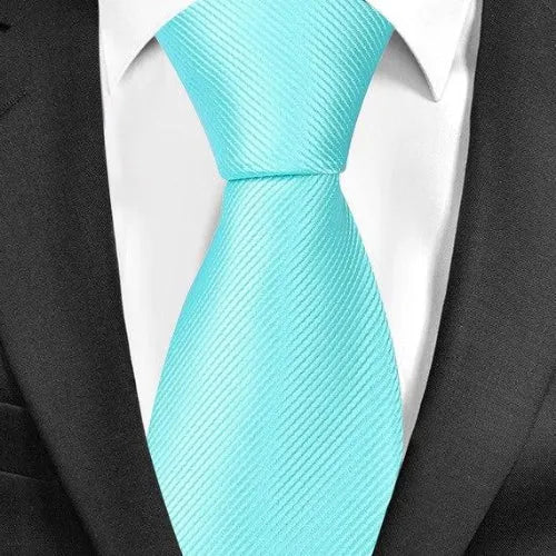 Mens Classic Plain Tie in 20 Elegant Colors
