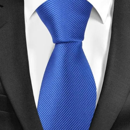 Mens Classic Plain Tie in 20 Elegant Colors