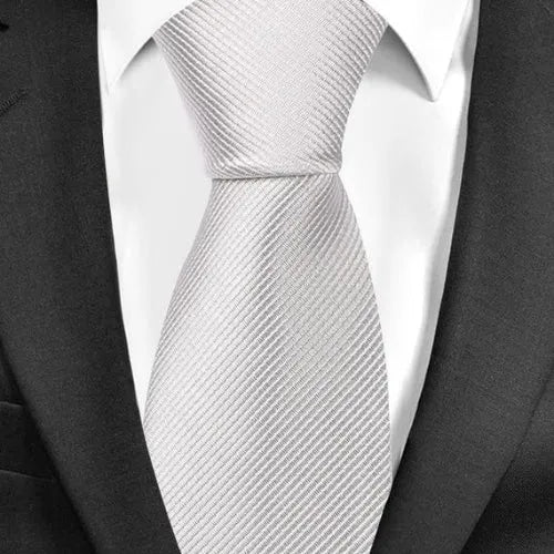 Mens Classic Plain Tie in 20 Elegant Colors