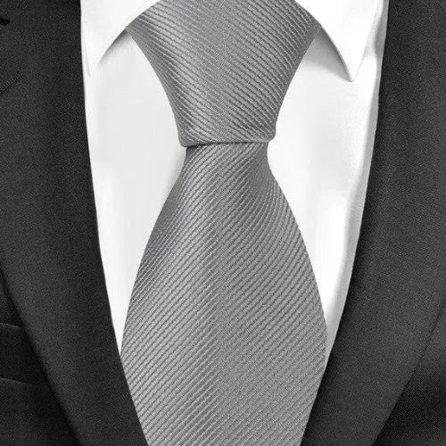 Mens Classic Plain Tie in 20 Elegant Colors