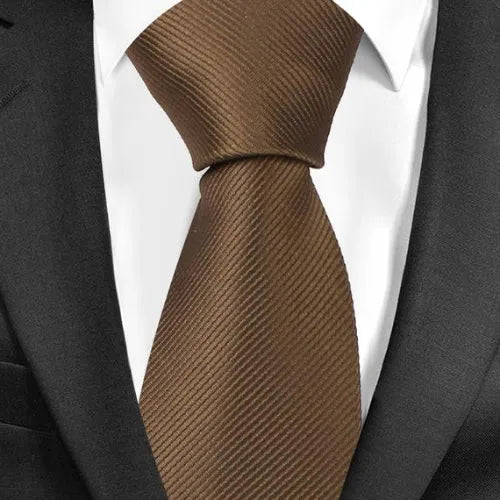 Mens Classic Plain Tie in 20 Elegant Colors