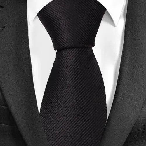 Mens Classic Plain Tie in 20 Elegant Colors