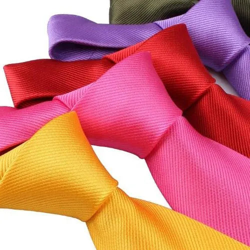 Mens Classic Plain Tie in 20 Elegant Colors