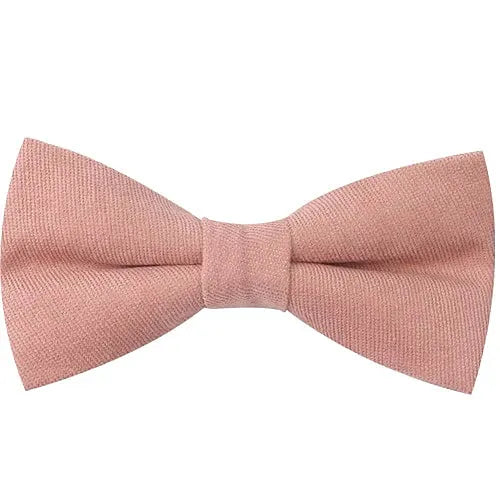Pink Cotton Pre-Tied Bow Tie for Classy Men