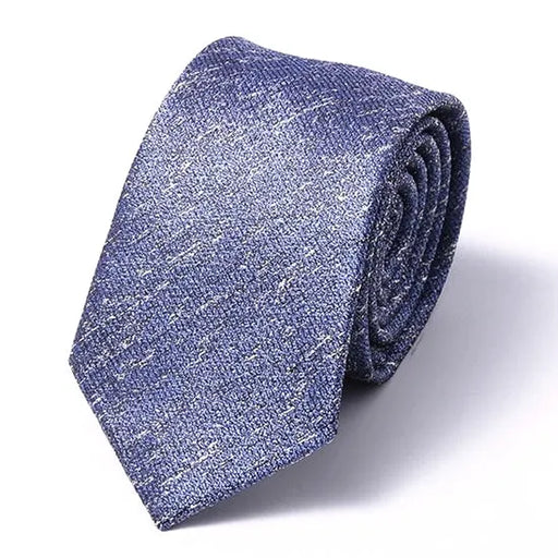 Blue Worn Silk Skinny Tie for Classy Men