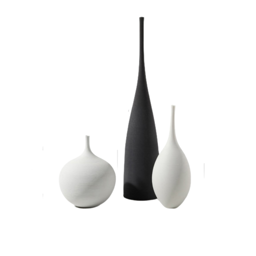 Large Ceramic and Porcelain Tabletop Vase