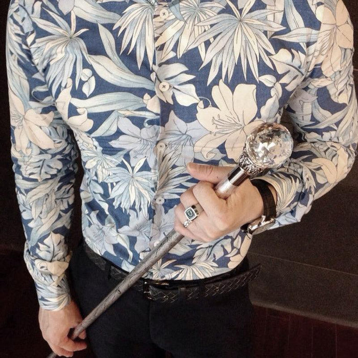 Luxury Crystal Knob Handle Walking Cane, Elegant