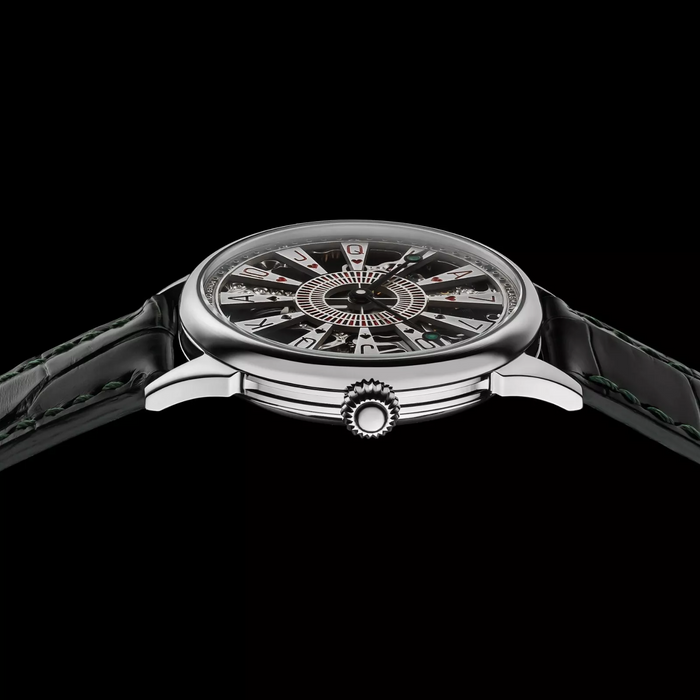 Poker Table Skeleton Mechanical Watch – Handmade Timepiece