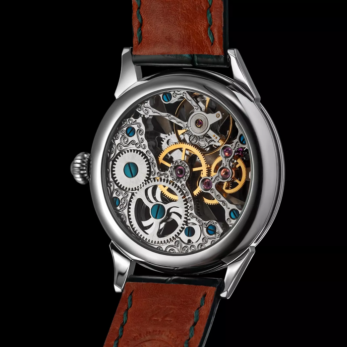 Poker Table Skeleton Mechanical Watch – Handmade Timepiece