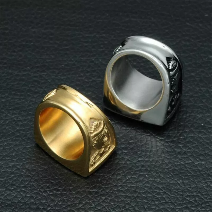 American Flag USA Symbol Novelty Eagle Ring