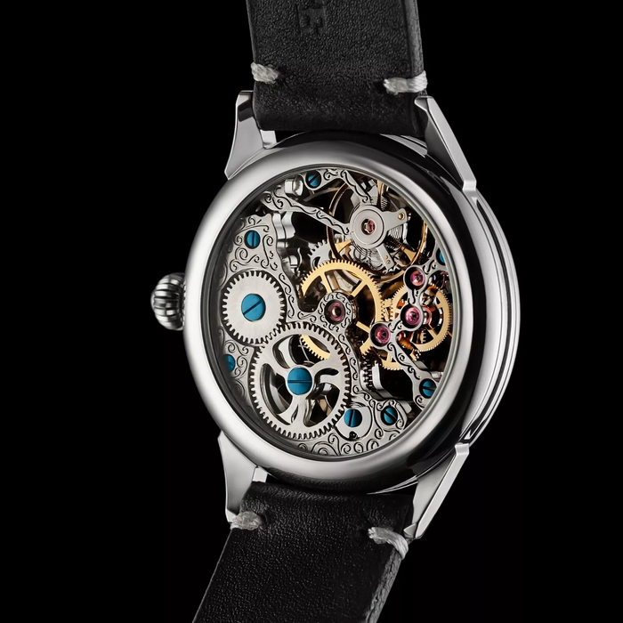 Roulette Skeleton Mechanical Watch – Handmade Steampunk Casino