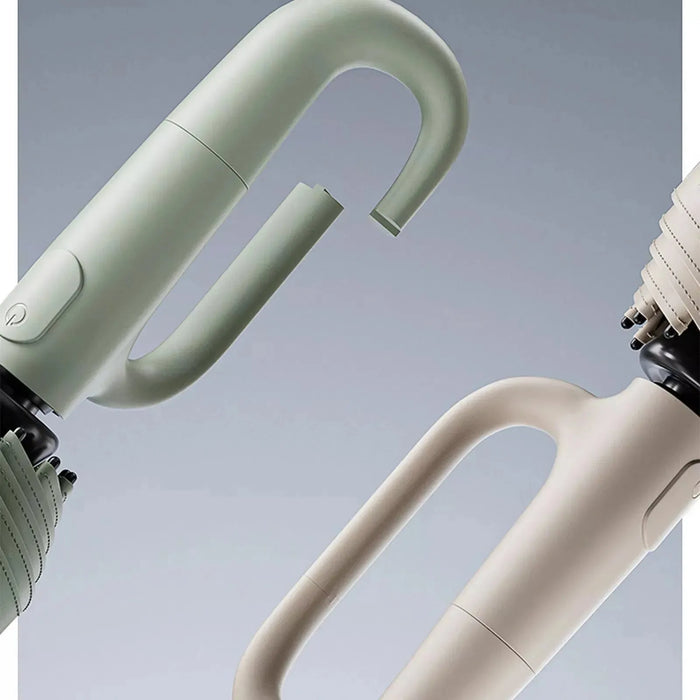 Inverted Compact Travel Umbrella with Reflective Stripe