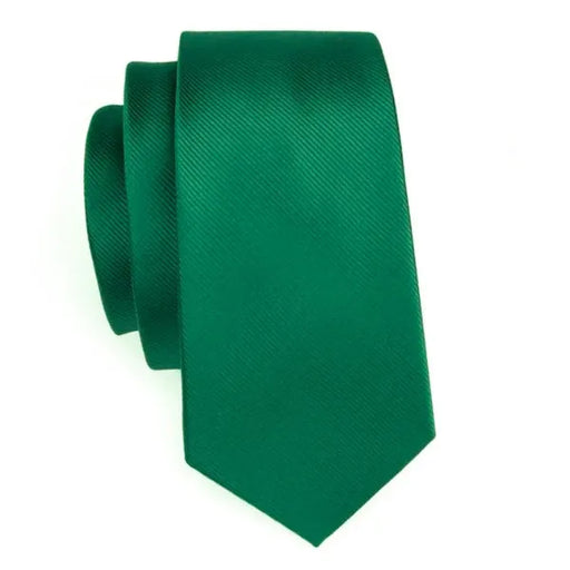 Silk Tie for Men - Classy Shamrock Green Design