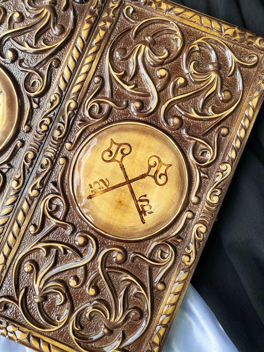 Unique Handmade Wooden Backgammon "Keys", 55x25 cm