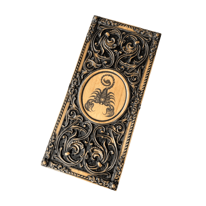 Wooden Backgammon "Scorpion", Gift Backgammon Set