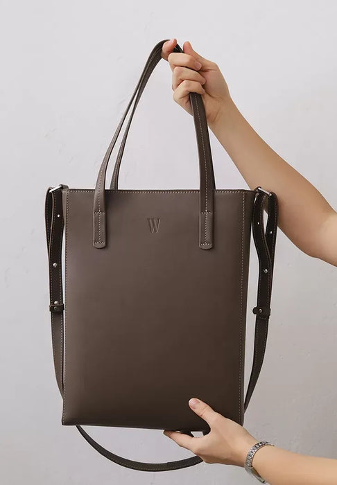 Luxury Genuine Leather Shopper – Spacious, Stylish, and Durable