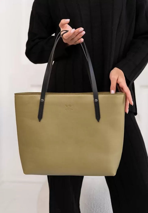 Timeless Design Classic Women's Leather Shopper Bag