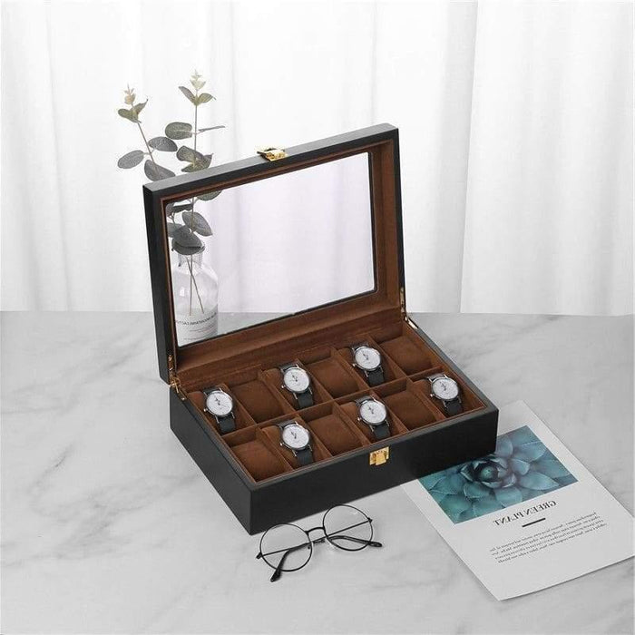 Watch Storage Box with 12 Slots for Watch Collection