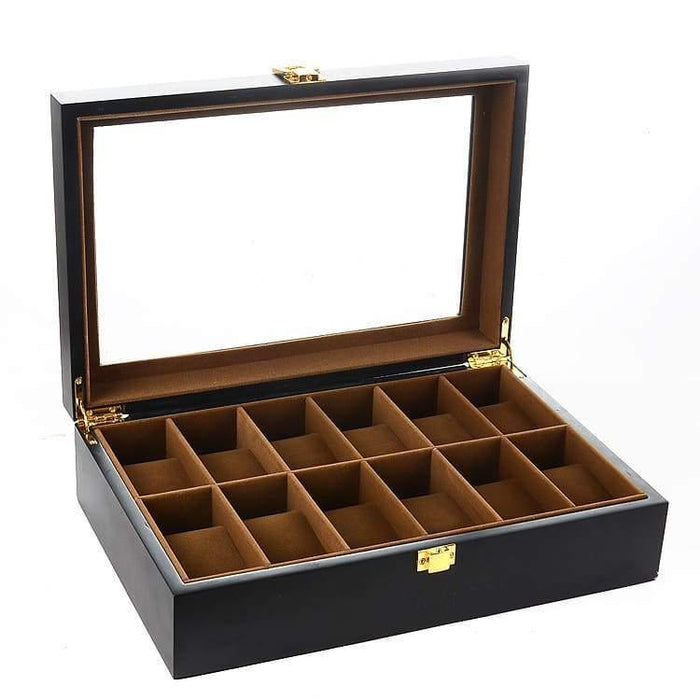 Watch Storage Box with 12 Slots for Watch Collection