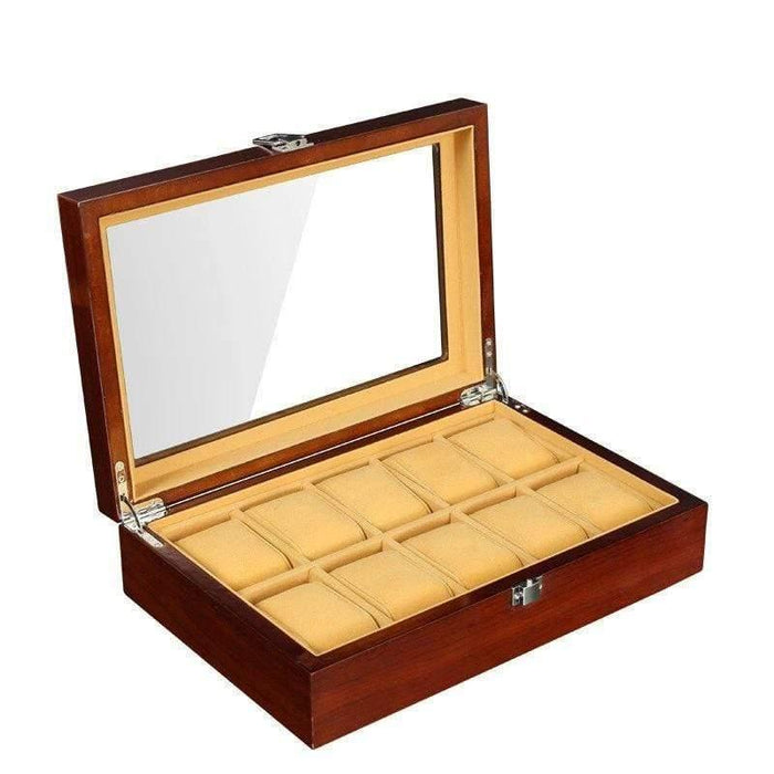 Watch Box Holder for Watch Collection Storage with 10 Slots