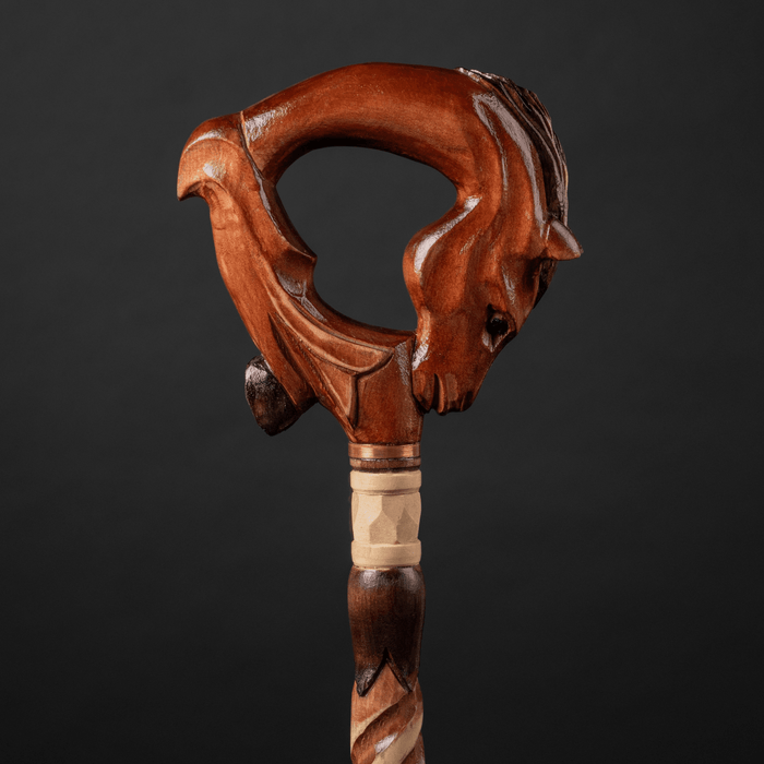 Wooden Walking Stick Horse Designer Canes For Men