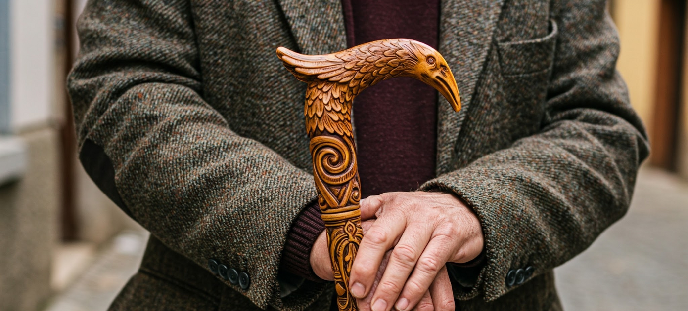 Masterfully Carved Walking Canes That Blend Support and Style