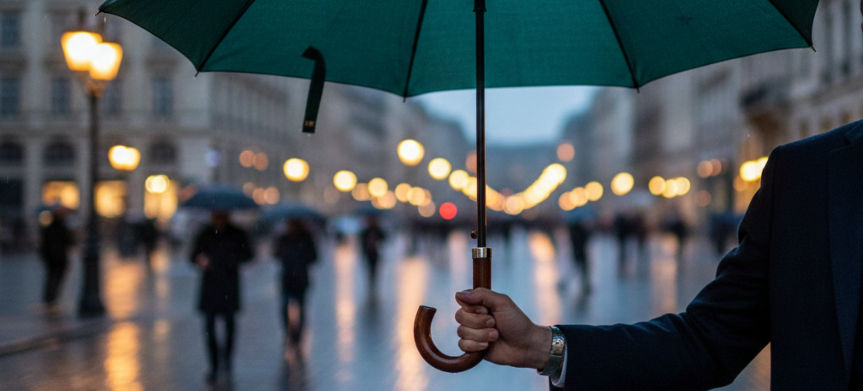 A Luxury Umbrella Signals Quiet Refinement And Discerning Taste